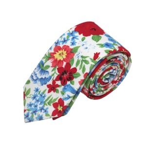 Floral cotton Men's Necktie‎ Skinny 2 1/2W 58L
